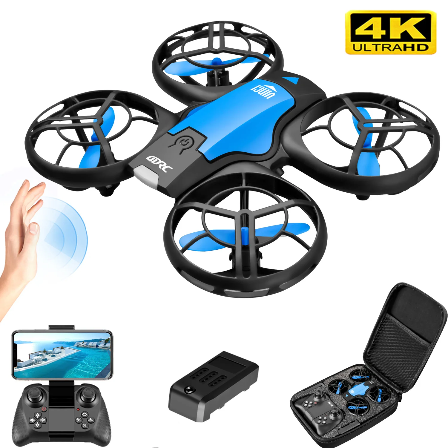 Drone Camera 4K - V8 신형 미니 드론 4K 프로페셔널