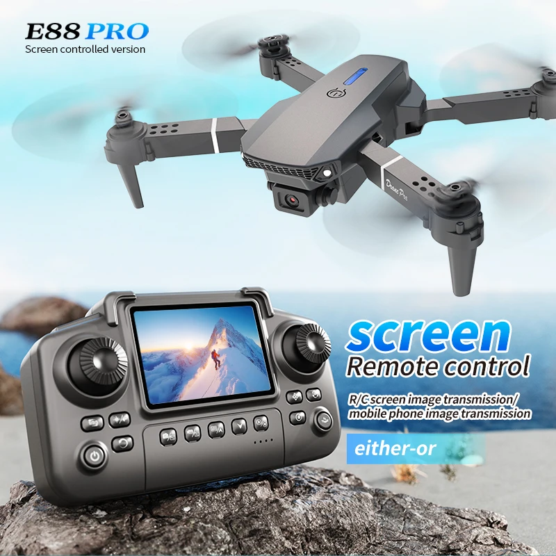 Drone Camera Hd - 전문가용 E88 PRO 드론, 화면 탑재