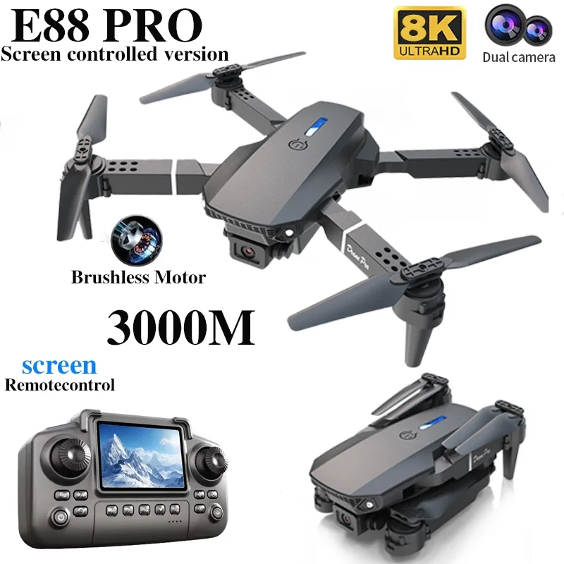 전문가용 E88 PRO 드론, 화면 탑재 8K HD 카 - Drone Camera Hd 리뷰 및 가격