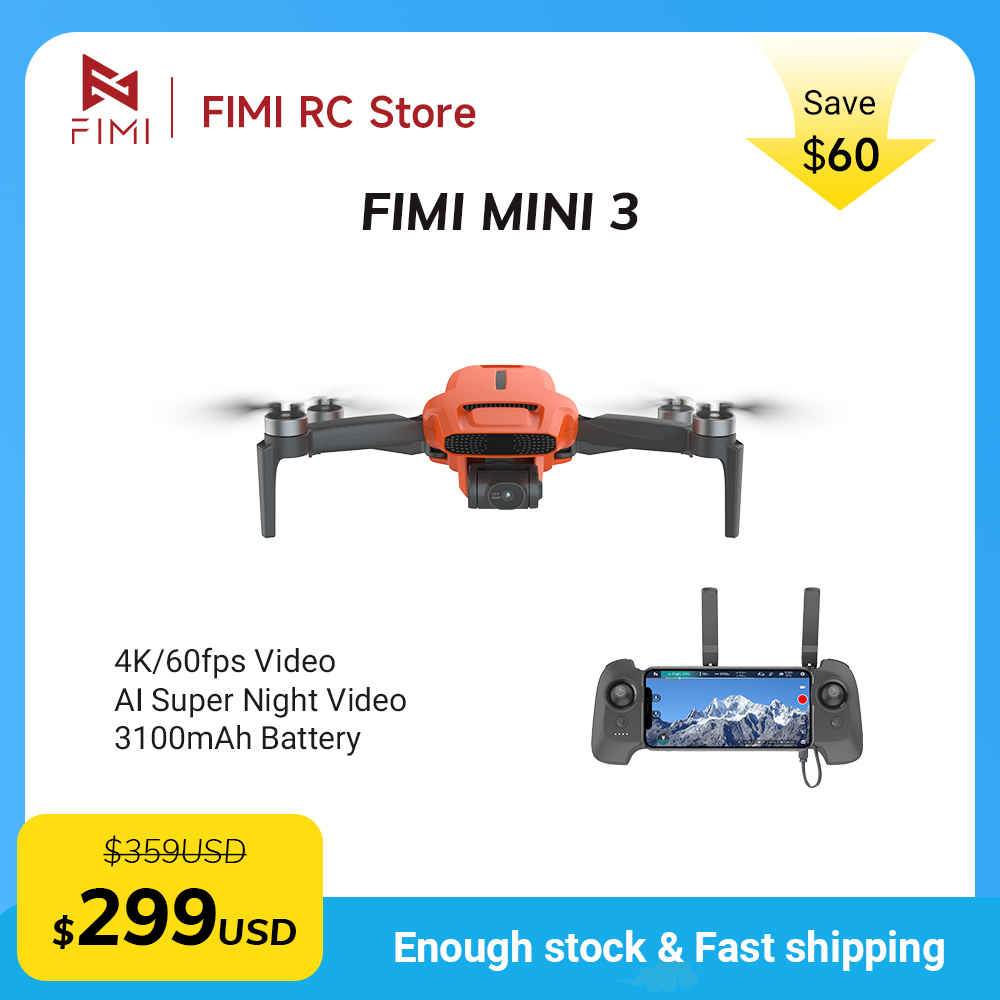 FIMI MINI 3 카메라 드론 4K 60fps 9k - Drone Camera Night Vision 리뷰 및 가격